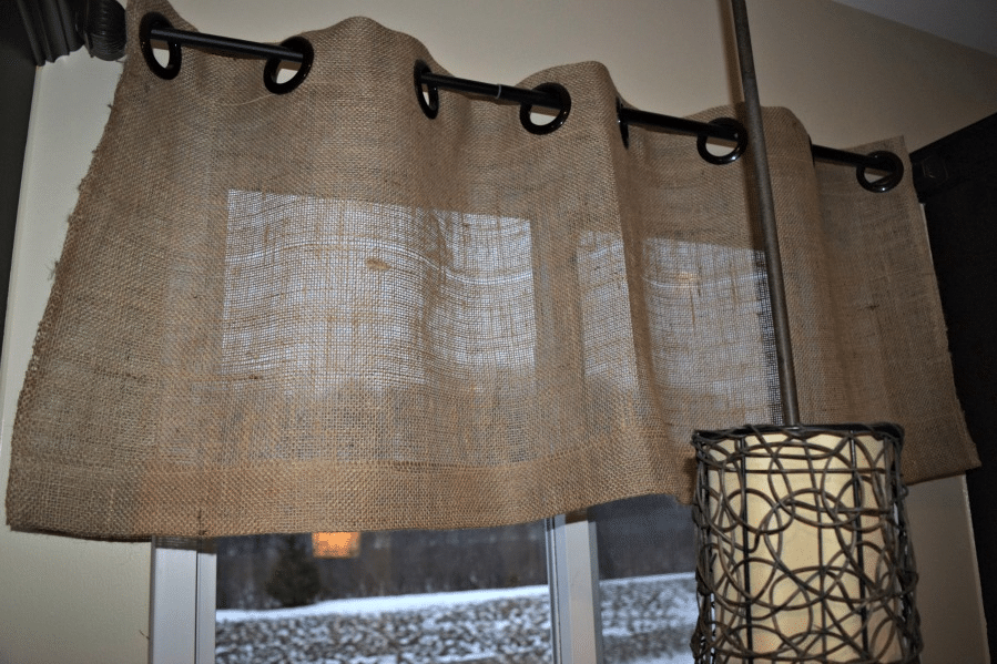 Burlap Valance