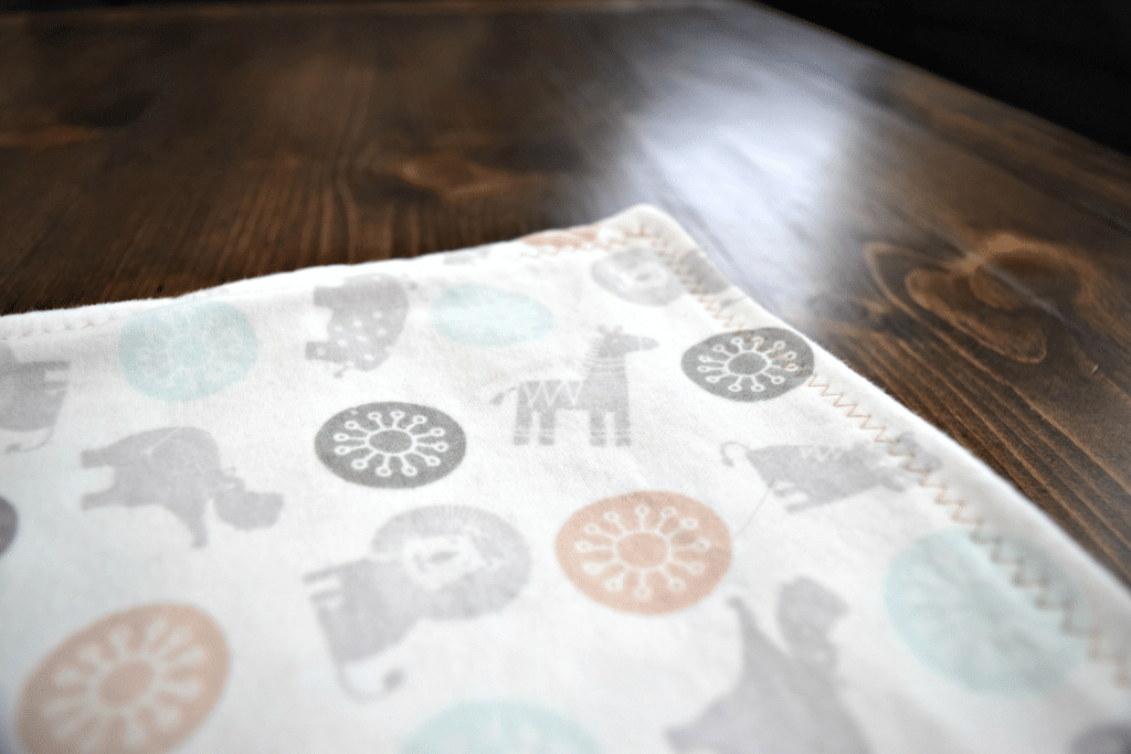 This DIY baby blanket doesn't require any complicated sewing patterns