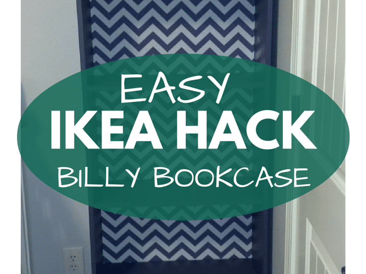 A Before & After of our IKEA Billy Bookcase for our little girl's nursery! Click through to see the before!