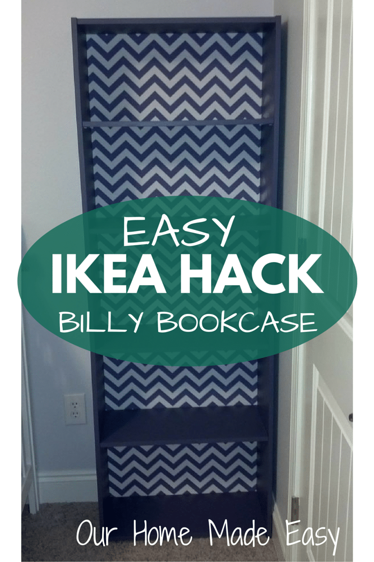 A Before & After of our IKEA Billy Bookcase for our little girl's nursery! Click through to see the before!