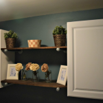 We added cabinets to our laundry room for more storage