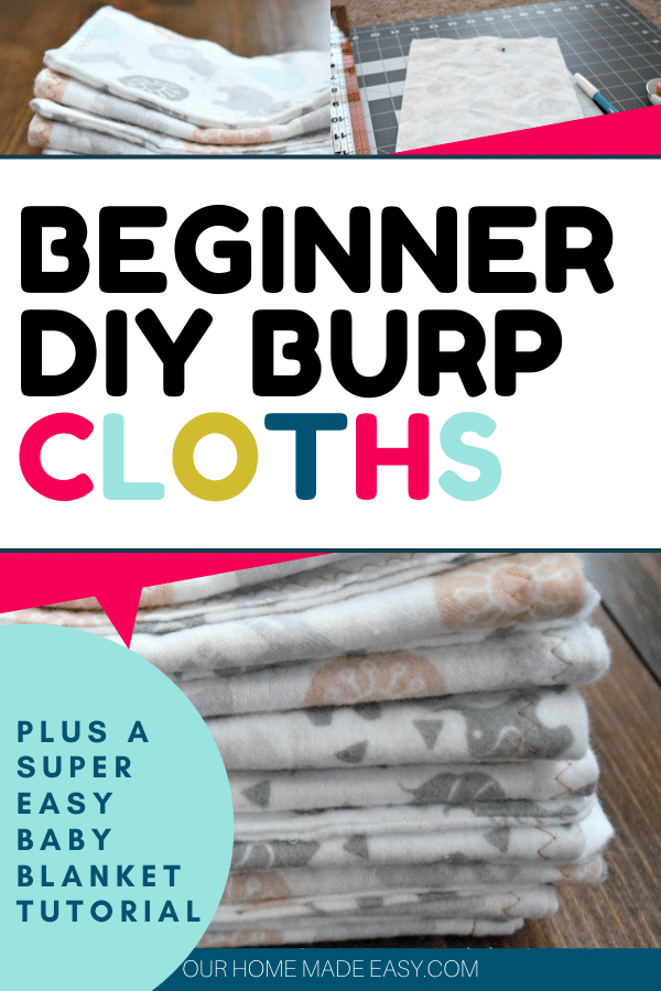 how to make baby burp cloths