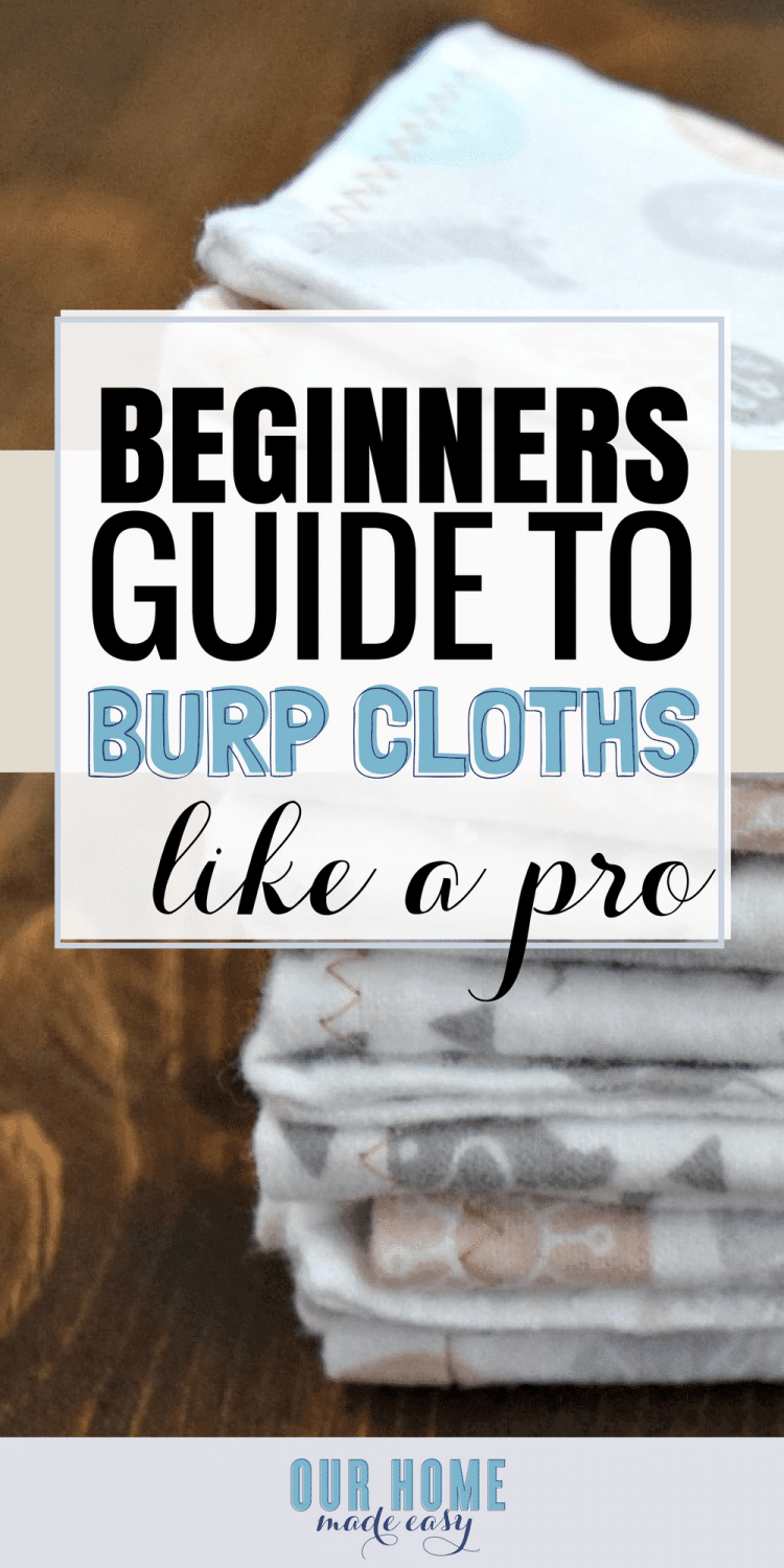 easy homemade burp cloths