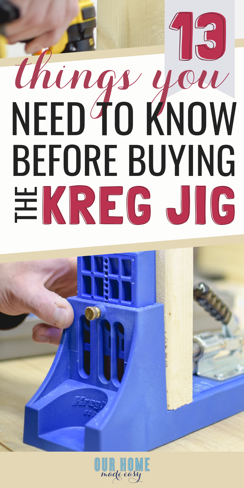13 Things You Need to Know Before You Buy the Kreg Jig Our Home Made Easy