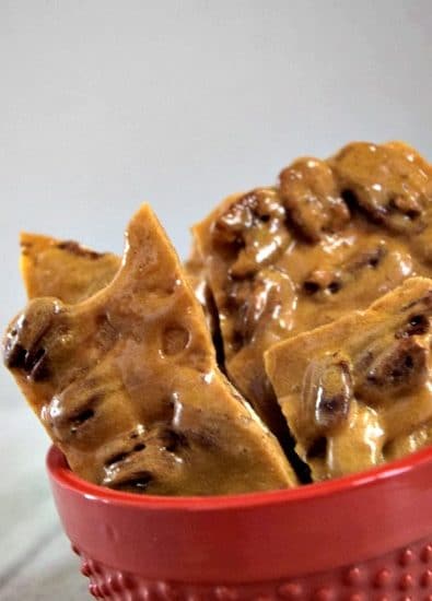 Here is an easy recipe for butter pecan brittle! I sneak in some sugar substitute to make it a little more guilt-free! Click here for the easy recipe!