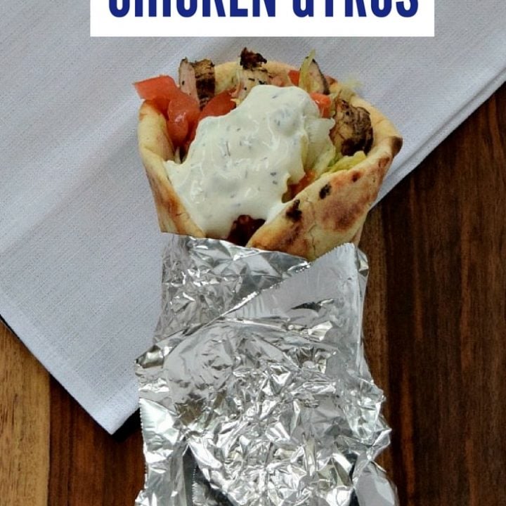 Are you looking for a quick dinner that is also healthy? Skip drive thrus and make these easy chicken gyros! They only take about 15 minutes to make.