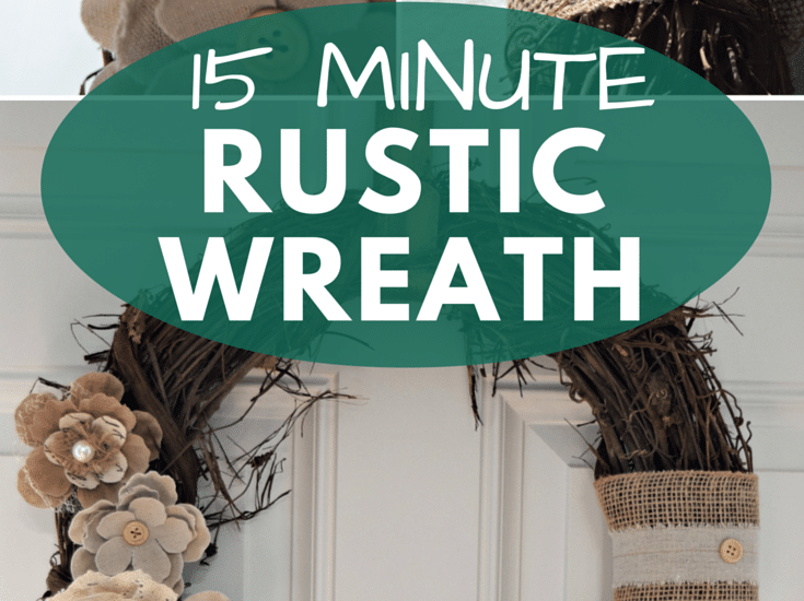 How To make a cute wreath in less than 15 minutes!
