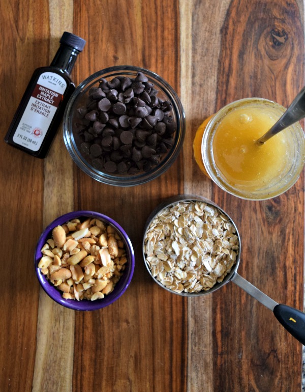 No Bake and super easy to make yourself. Delicious peanut butter, chocolate chips, and honey! Click to see recipe.