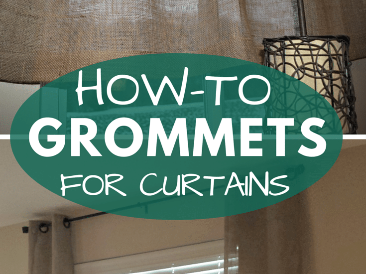 Adding grommets to curtain panels is easy and can be completed in less than 10 minutes! Check out the tutorial!