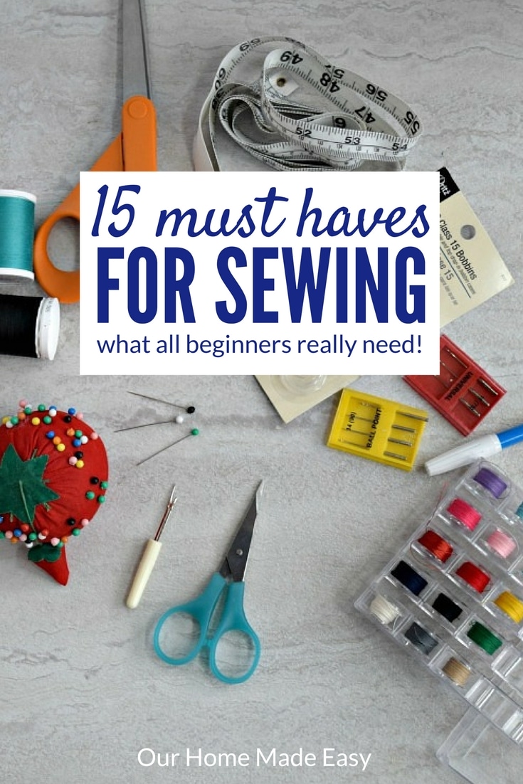 Sewing Basics - The Essential Sewing Supplies List & Printable Checklist -  The Birch Cottage