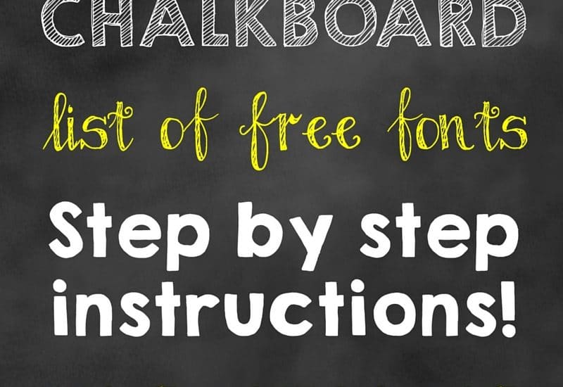 How To Make a Birthday Chalkboard without Photoshop!