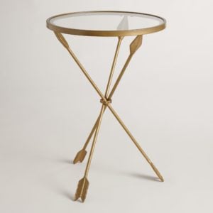 The Arley Accent Table has unique arrows for table legs