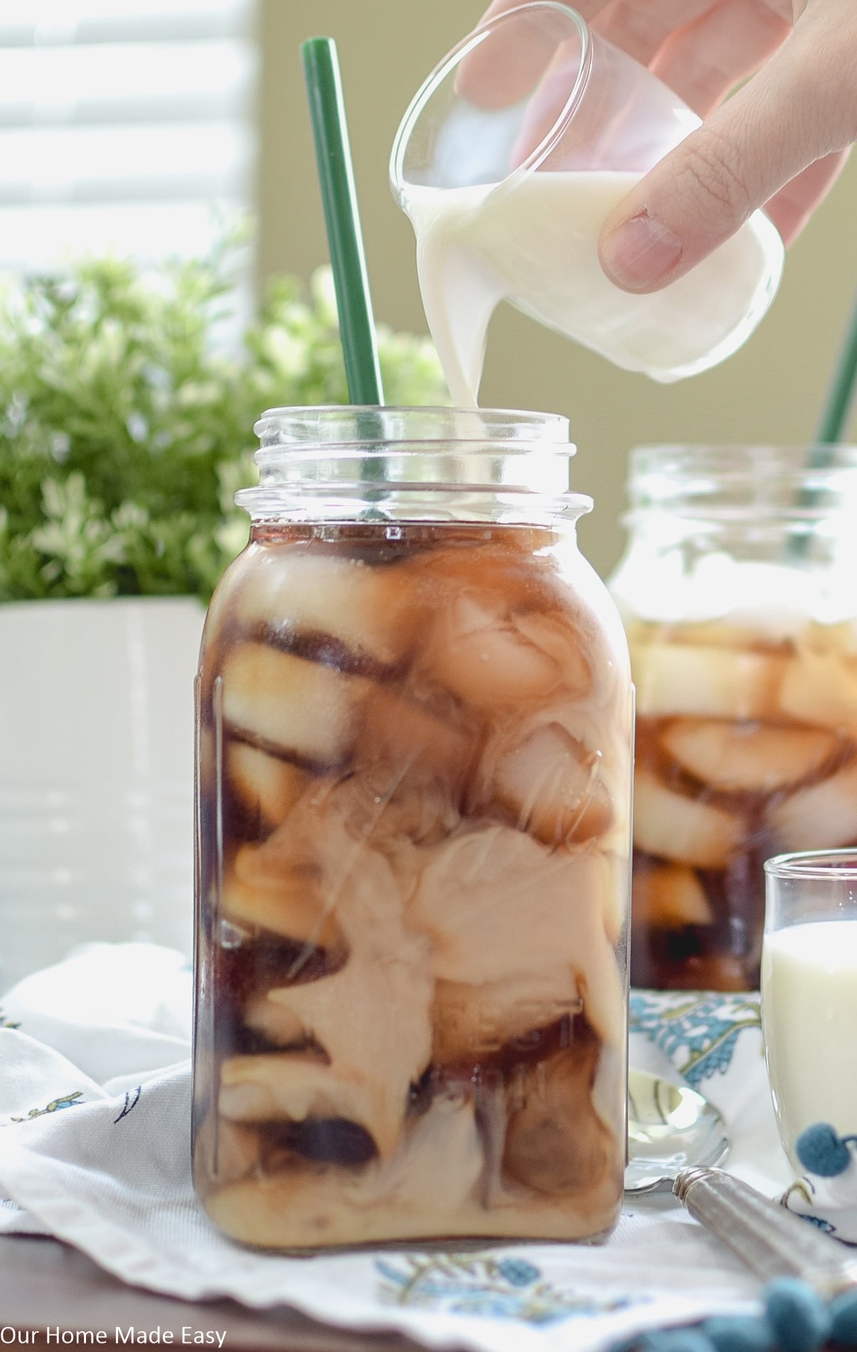There's nothing better than a cup of cold, creamy iced coffee in the morning! 