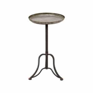 Add this Industrial Rustic Side Table to your farmhouse style livingroom
