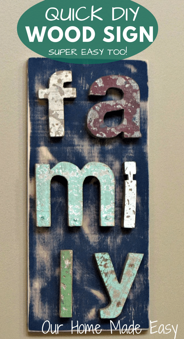 DIY Wood Wall Art Sign