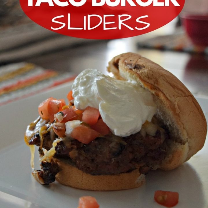 Easy burger sliders with a fun take! They are super easy and yummy! Click to see the recipe!