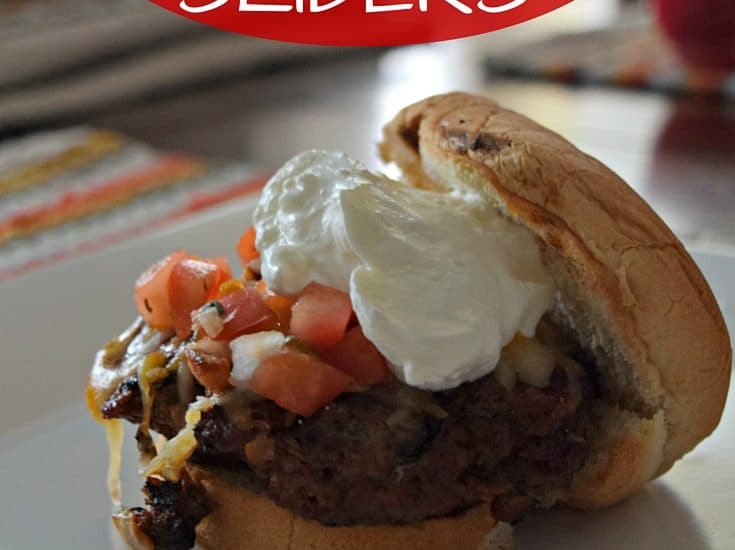 Easy burger sliders with a fun take! They are super easy and yummy! Click to see the recipe!