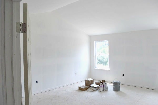The Before Photos! Great ideas for a rustic transitional master bedroom. Lots of white and wood details.