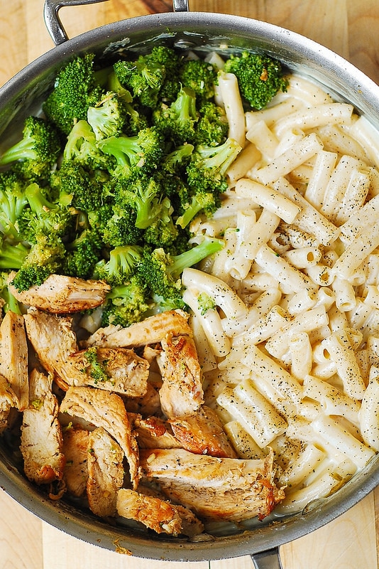 Chicken Broccoli Alfredo is a hearty pasta dish that's ready in minutes