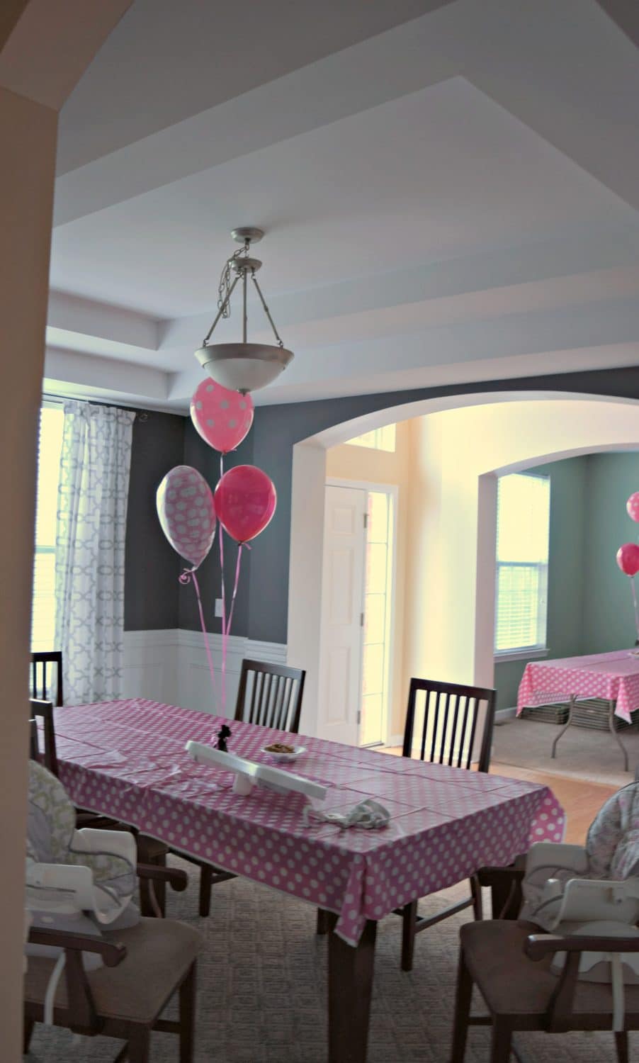 Polka-dots everywhere! Here's how we decorated our home for our daughter's Minnie Mouse Birthday Party