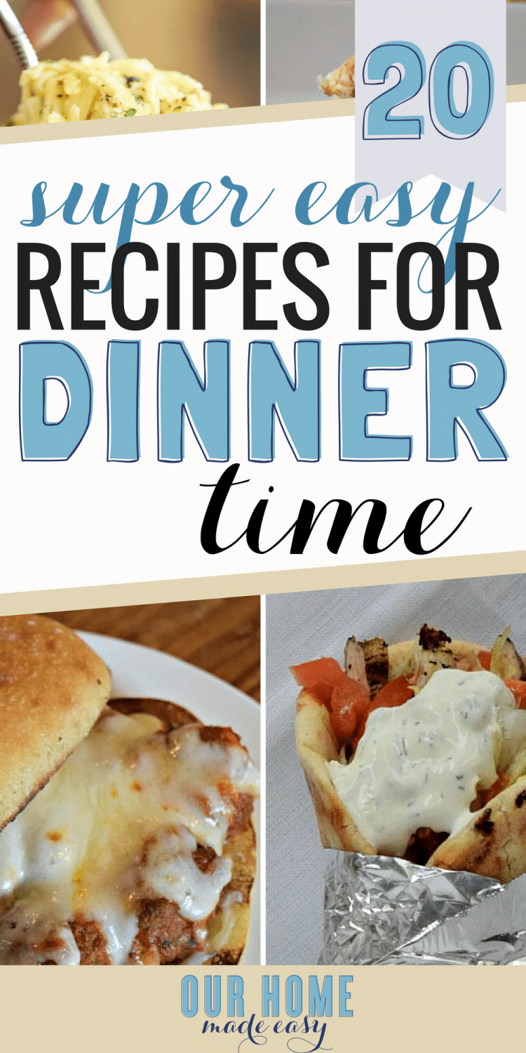 Here are more than 20 easy week night dinners for school nights! They are perfect for making as needed or prepping in advance for the week. See them here!