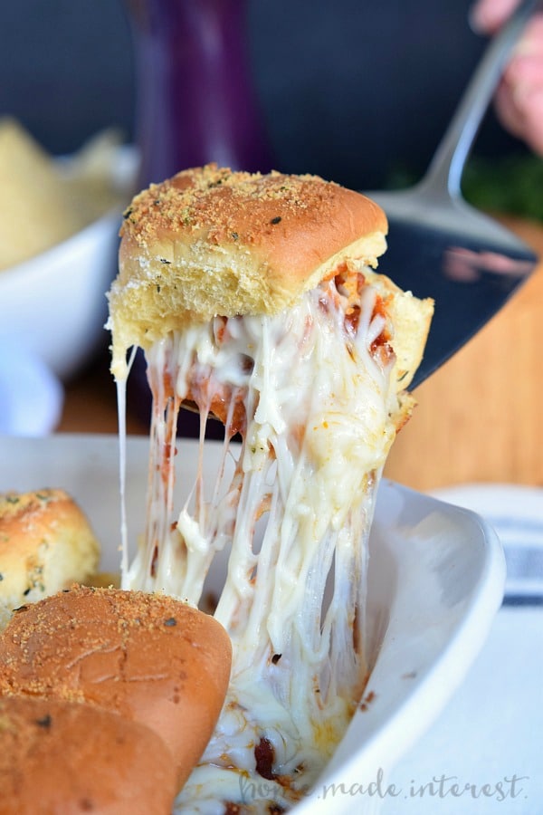 Meatball sliders easily feed a crowd and can be made in minutes