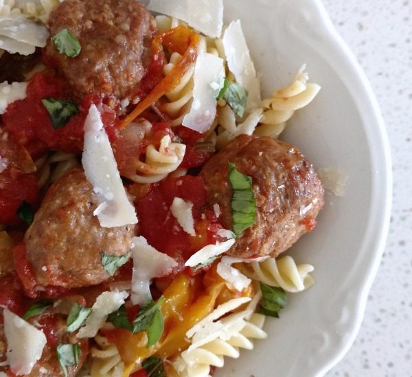 Easy Slow Cooker Italian Meatballs & Peppers Recipe