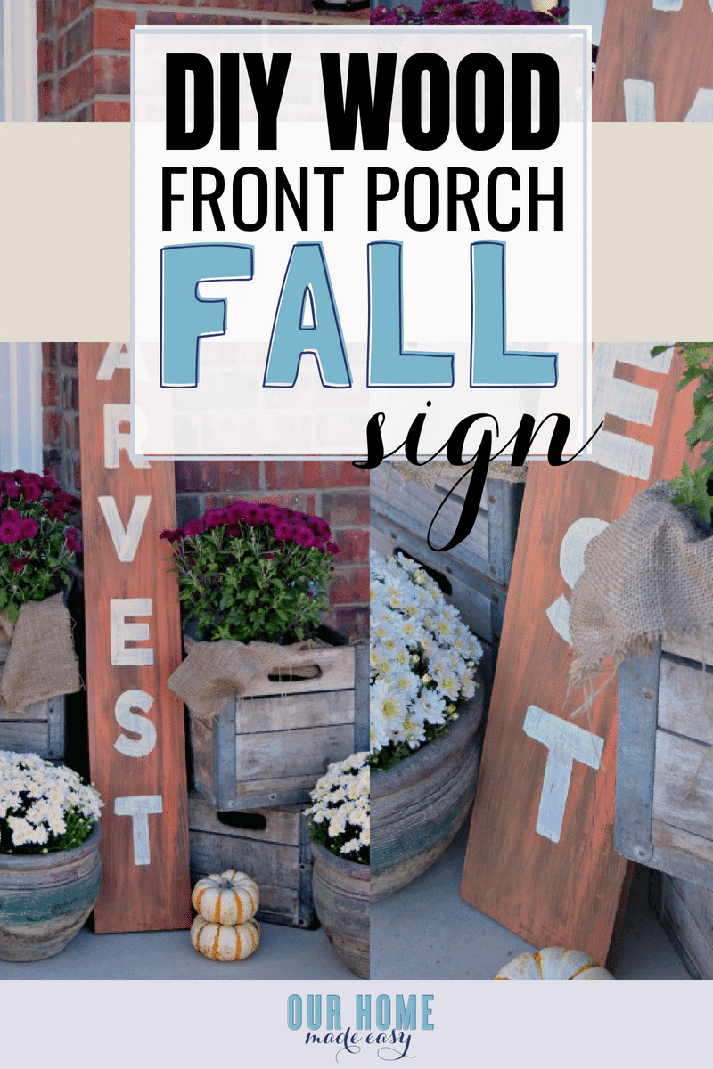 Make this wood fall sign easily! Simply choose your favorite stains, paints, and then stencil!