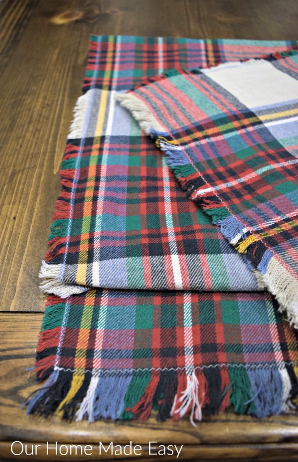 An easy how-to in making your own $5 flannel blanket scarf! Click to see how easy it is to make!