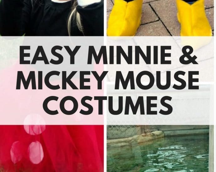Make Minnie & Mickey Mouse costumes easily and budget friendly! Check out how to make them here!