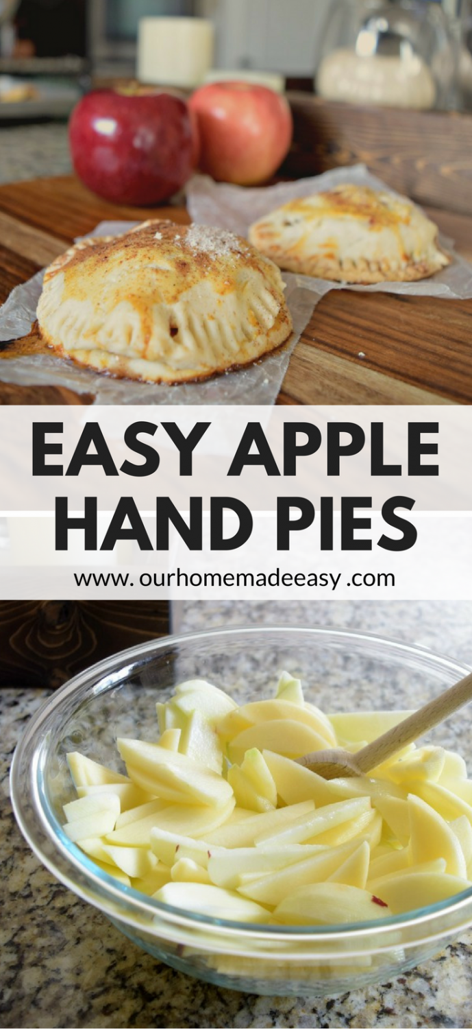 An easy and less mess way to enjoy apple pie! These are easy to make and even easier for little hands to enjoy! Click to see the recipe