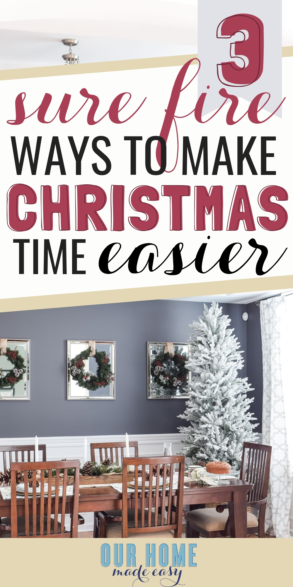 Christmas have you feeling overwhelmed? I wanted to share 3 reasons why you should & how to make life easier this Christmas! #christmas #parenting
