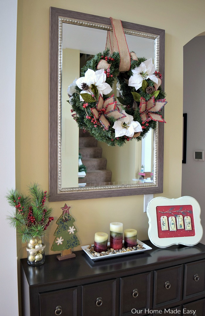 Follow this easy tutorial to make a Pinterest-inspired Christmas wreath for your home!
