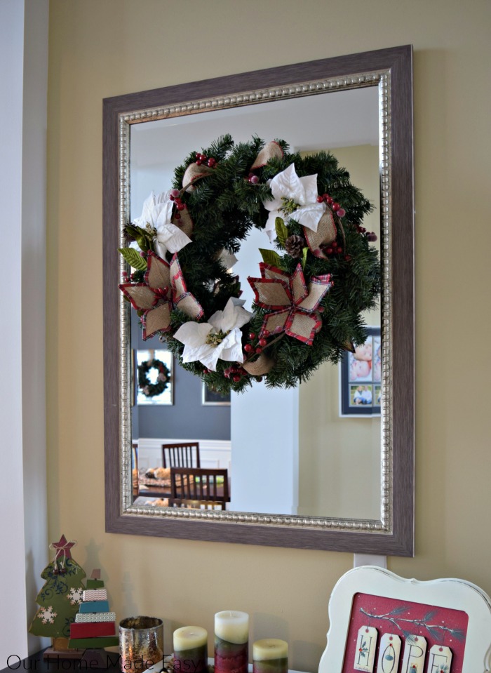 Finally, your Pinterest-worthy Christmas wreath is ready to be hung!
