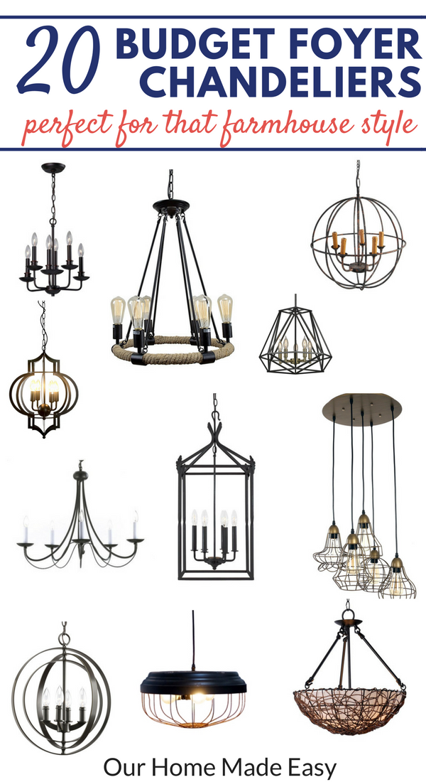 Farmhouse clearance foyer chandelier