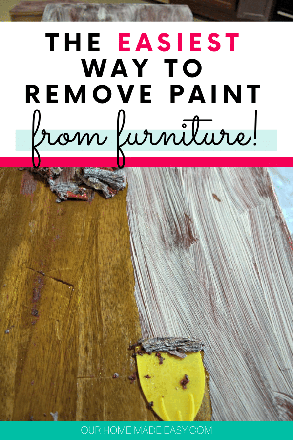 easiest way to remove paint from furniture