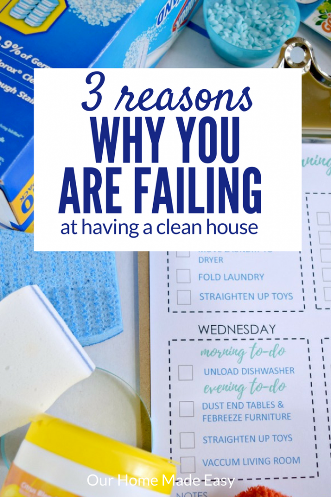 3 reasons why it's so hard to work and keep a home clean! A working mom gives a few solutions to keeping a home clean (mostly)! Click to see them all