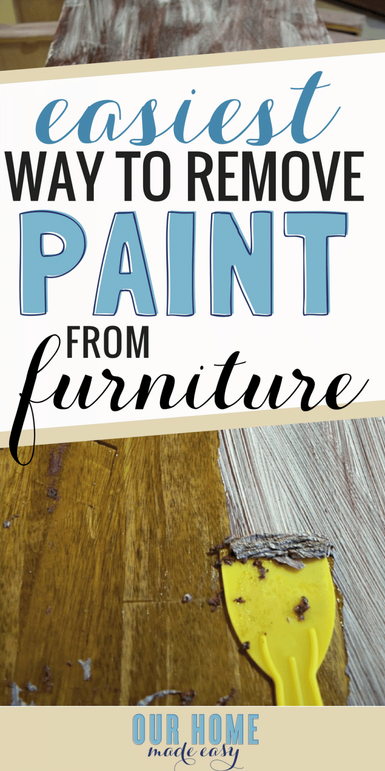 How to remove paint from furniture