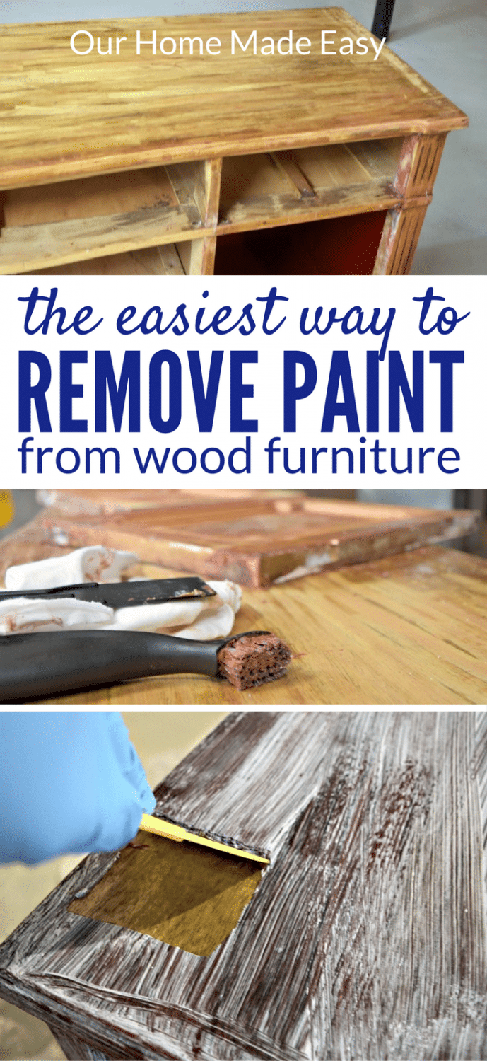 How to Easily Remove Paint & Varnish from Old Furniture! • Our Home Made Easy
