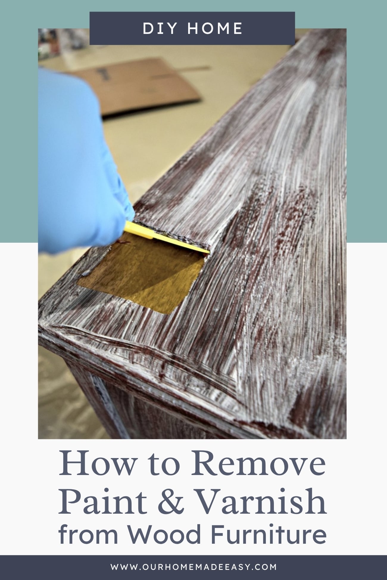 how to remove paint from furniture