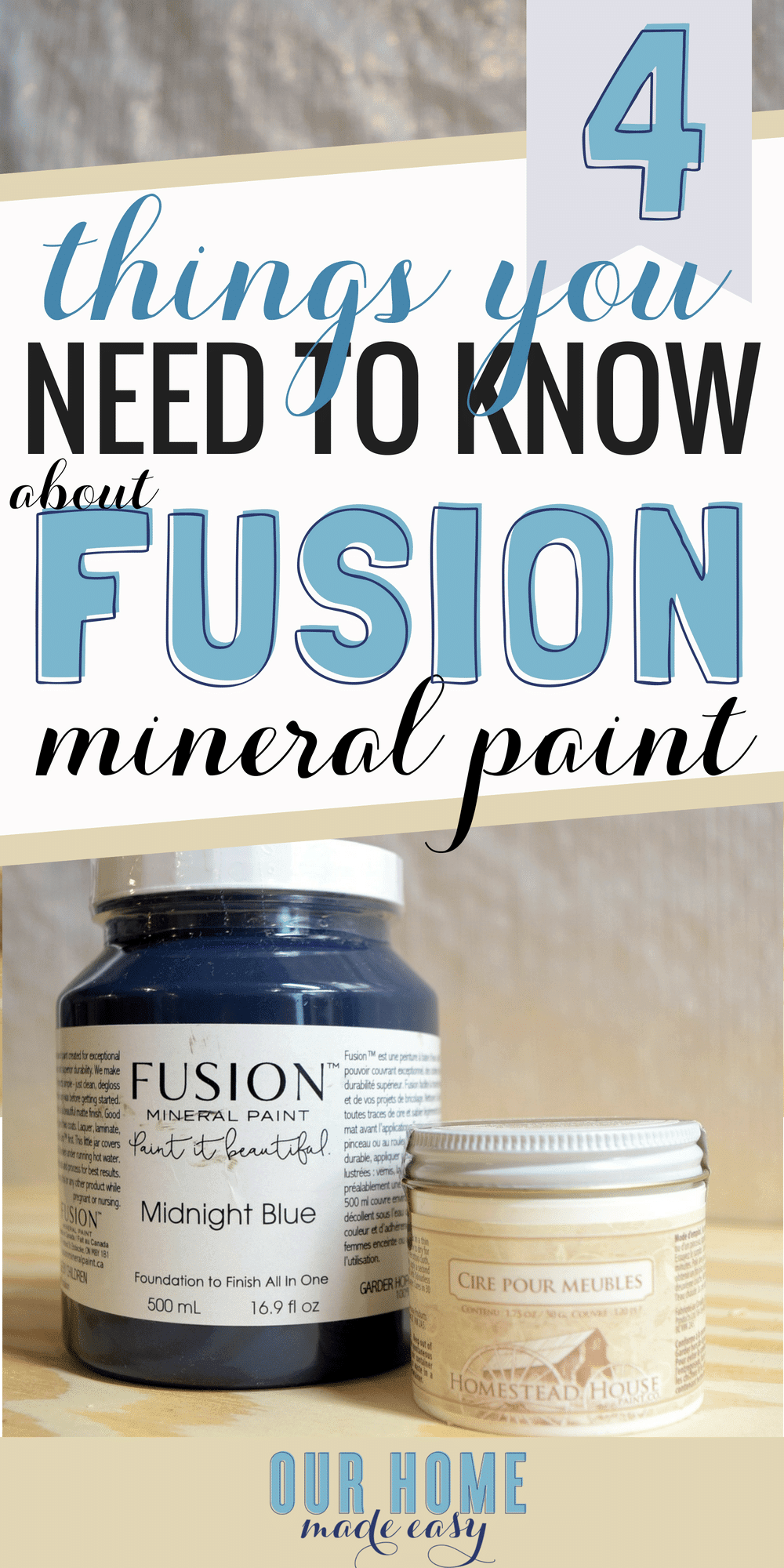 A review of Fusion Mineral Paint. I'm answering your biggest questions about who should use the paint. #fusion #paint #homedecor #chalkpaint