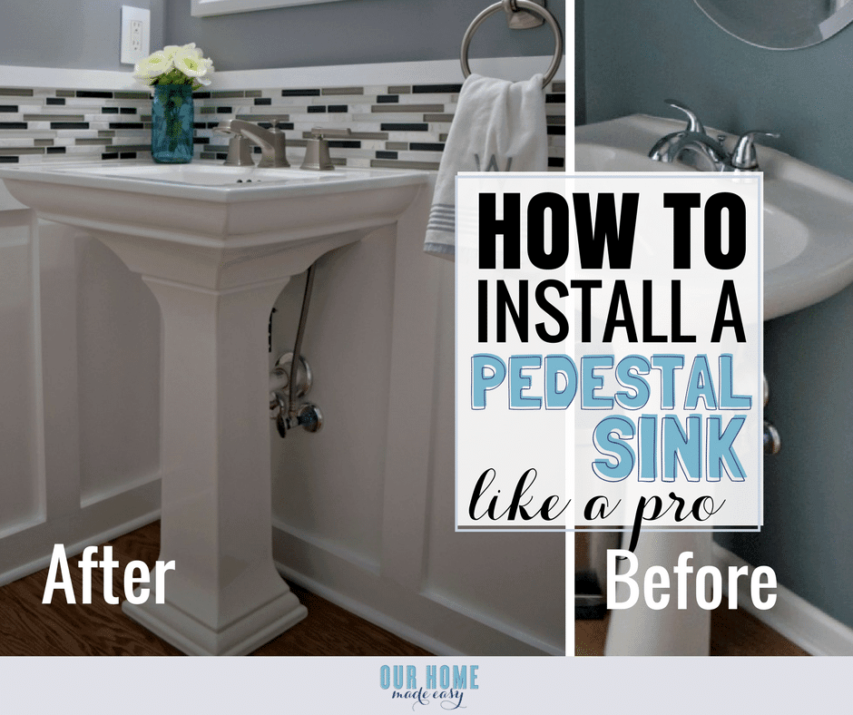 Installing Pedestal Sink
