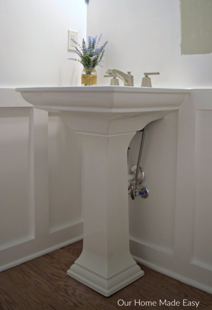 How to Install a Pedestal Sink [ORC Week 3] Our Home Made Easy