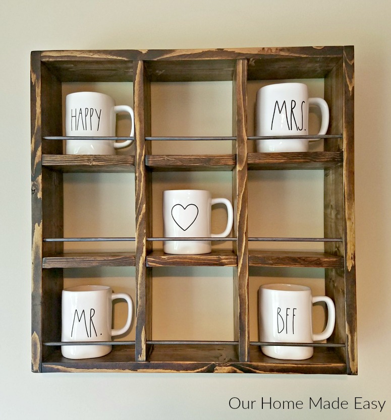 How to Build a Rae Dunn Mug Holder for Cheap!