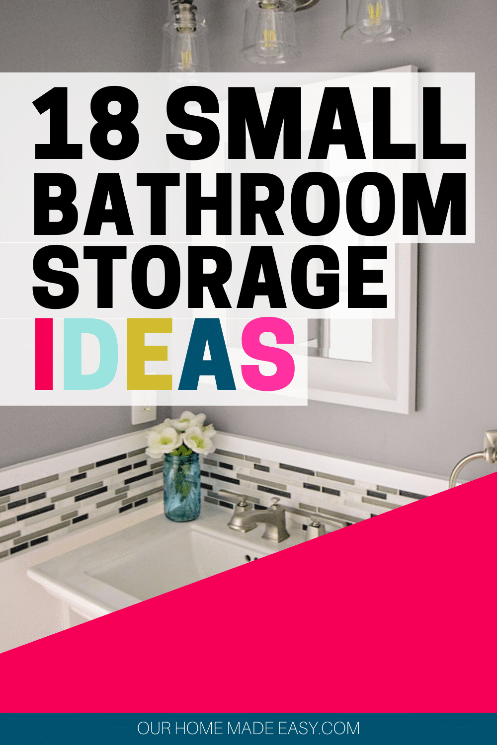 Need some small bathroom storage solutions? These 18 over the toilet storage options add much needed space in your small bathroom.
