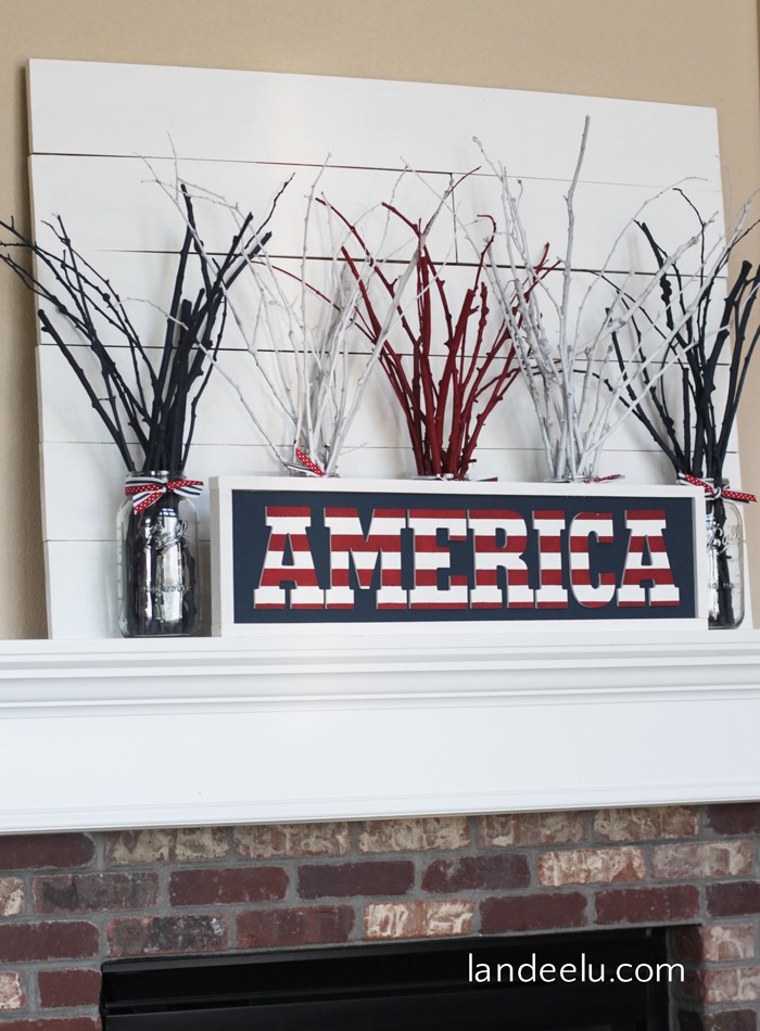 This America wood sign is a perfect touch of patriotic and an easy 4th of July craft project