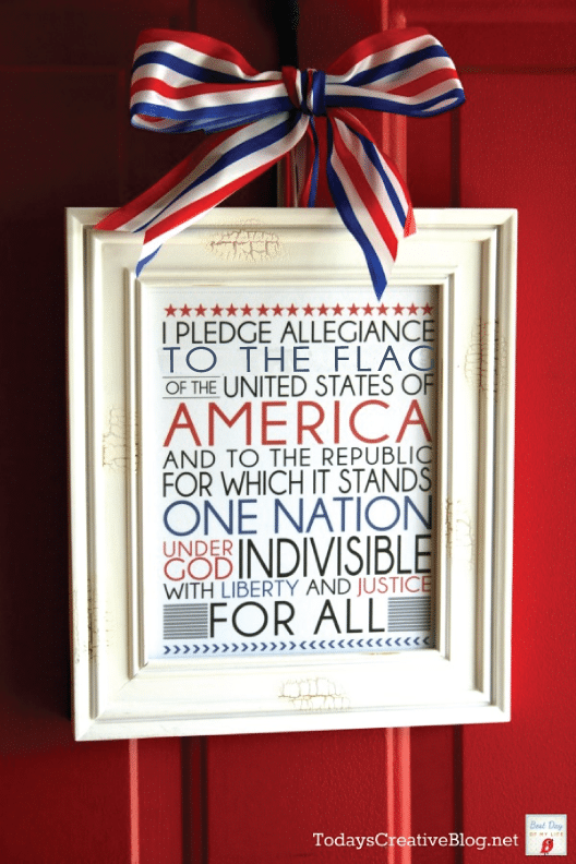 Pledge allegiance to the 4th of July with this pledge of allegiance printable