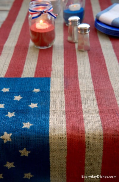 an american flag table runner will bring the freedom to your 4th of july parties