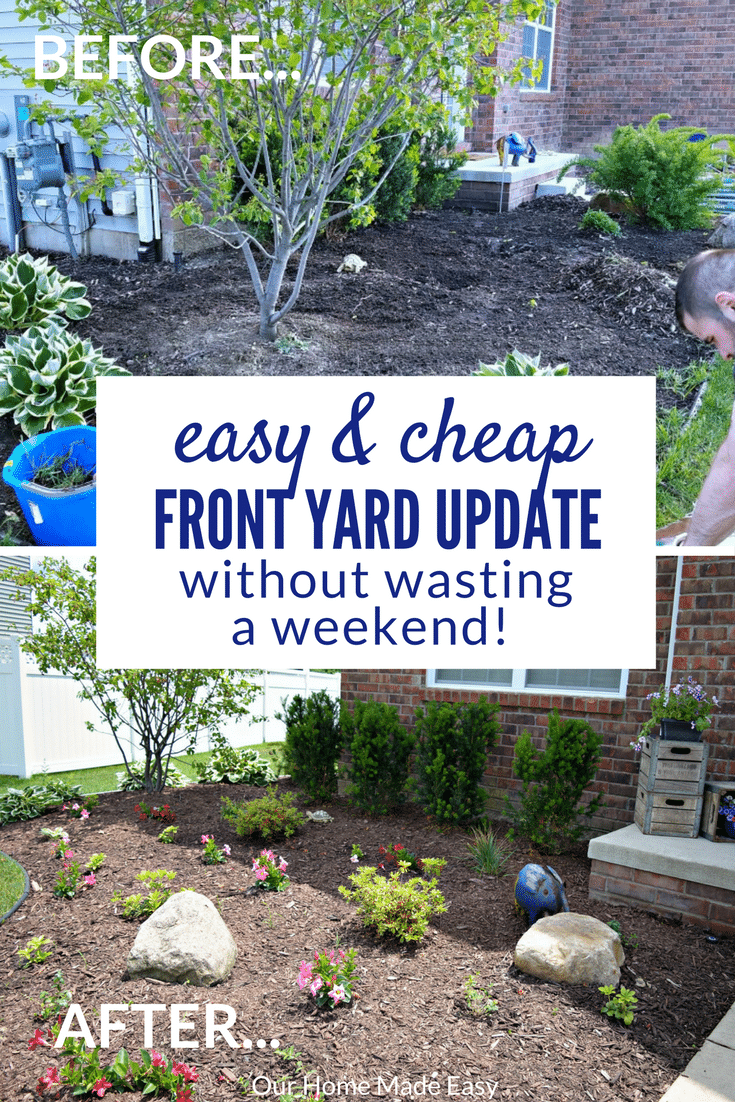 Take a look at how we easily updated our flowerbeds without spending much time on the weekend. 
