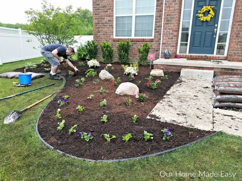 Updating our summer flower beds freshened up our front yard and didn't take a whole weekend